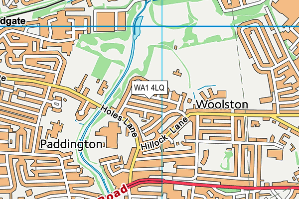 WA1 4LQ map - OS VectorMap District (Ordnance Survey)