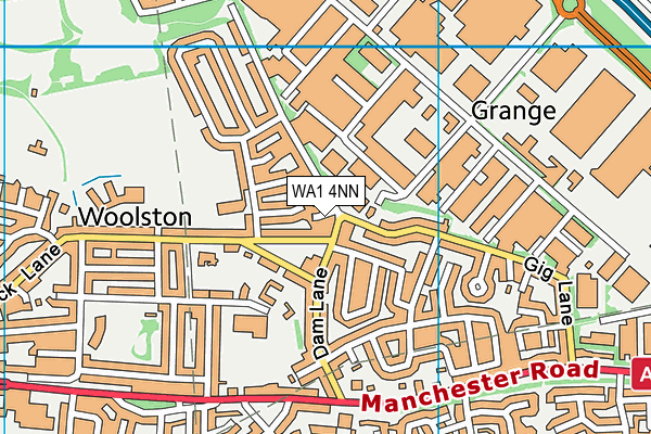 WA1 4NN map - OS VectorMap District (Ordnance Survey)