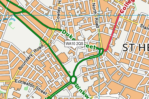 Gymbug (Closed) map (WA10 2QS) - OS VectorMap District (Ordnance Survey)