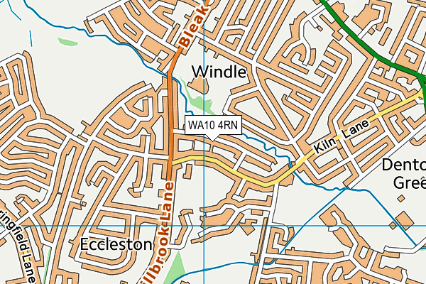 WA10 4RN map - OS VectorMap District (Ordnance Survey)