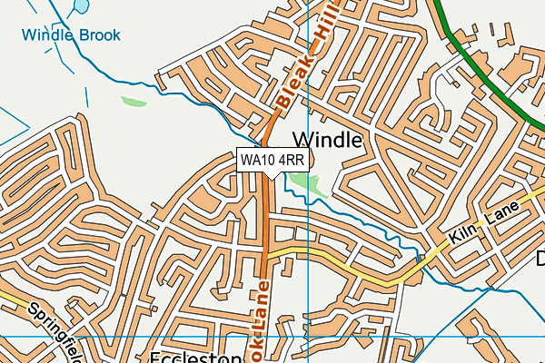 WA10 4RR map - OS VectorMap District (Ordnance Survey)