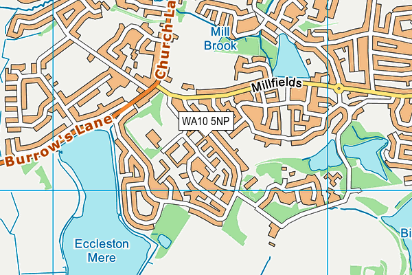 Saleswood Avenue map (WA10 5NP) - OS VectorMap District (Ordnance Survey)