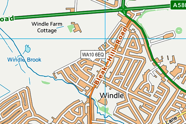 WA10 6EQ map - OS VectorMap District (Ordnance Survey)