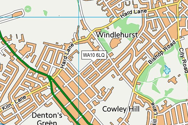 WA10 6LQ map - OS VectorMap District (Ordnance Survey)