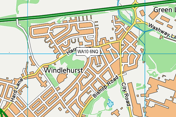 WA10 6NQ map - OS VectorMap District (Ordnance Survey)