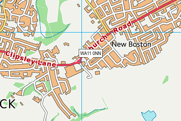 WA11 0NN map - OS VectorMap District (Ordnance Survey)