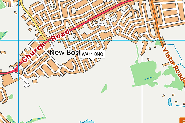 WA11 0NQ map - OS VectorMap District (Ordnance Survey)
