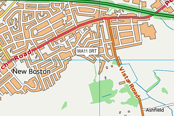 WA11 0RT map - OS VectorMap District (Ordnance Survey)