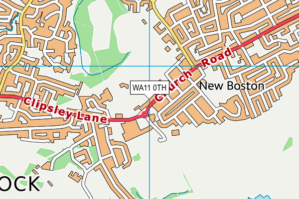 WA11 0TH map - OS VectorMap District (Ordnance Survey)