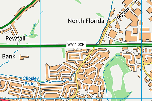 WA11 0XP map - OS VectorMap District (Ordnance Survey)