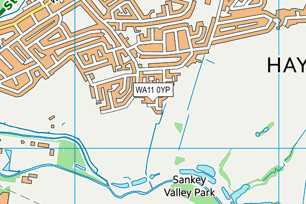 WA11 0YP map - OS VectorMap District (Ordnance Survey)