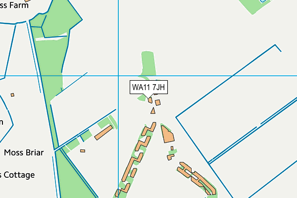 WA11 7JH map - OS VectorMap District (Ordnance Survey)