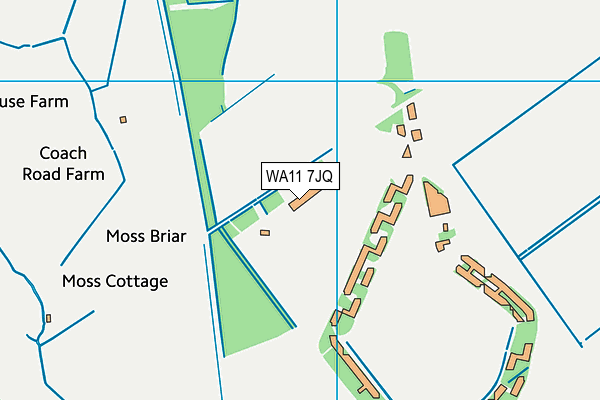 WA11 7JQ map - OS VectorMap District (Ordnance Survey)