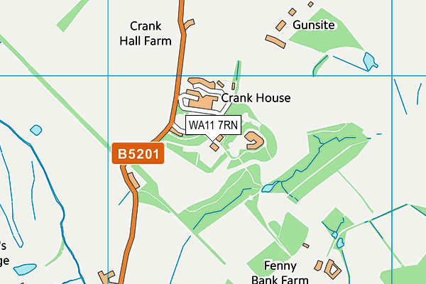 WA11 7RN map - OS VectorMap District (Ordnance Survey)