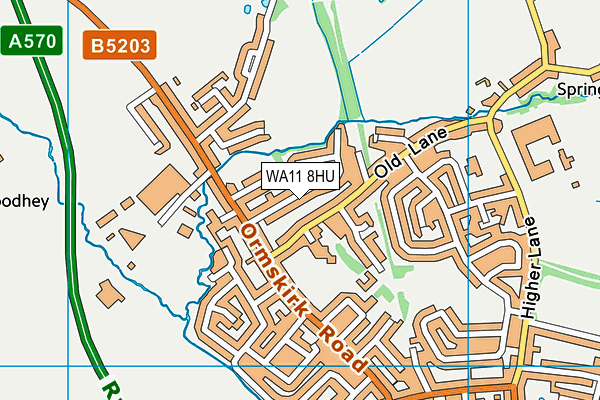 WA11 8HU map - OS VectorMap District (Ordnance Survey)