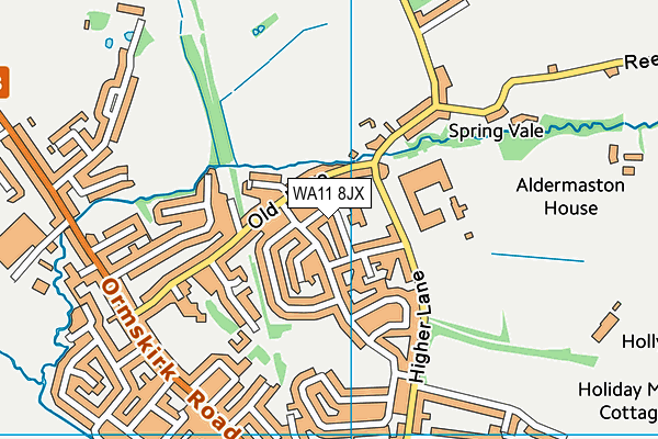 Rainford Brook Lodge Primary School map (WA11 8JX) - OS VectorMap District (Ordnance Survey)