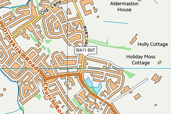 WA11 8NT map - OS VectorMap District (Ordnance Survey)