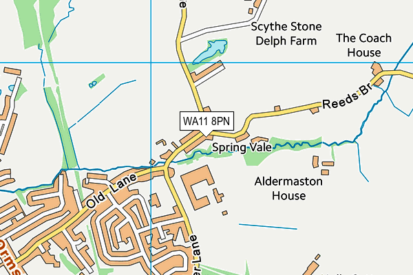 WA11 8PN map - OS VectorMap District (Ordnance Survey)
