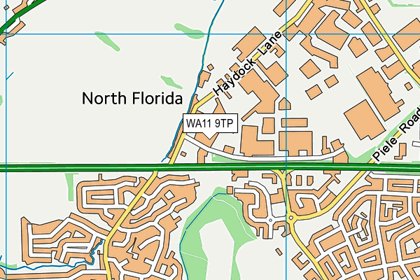 WA11 9TP map - OS VectorMap District (Ordnance Survey)