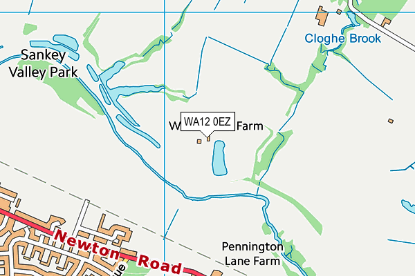 WA12 0EZ map - OS VectorMap District (Ordnance Survey)