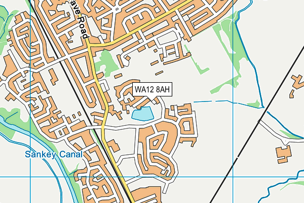 WA12 8AH map - OS VectorMap District (Ordnance Survey)