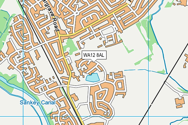 WA12 8AL map - OS VectorMap District (Ordnance Survey)