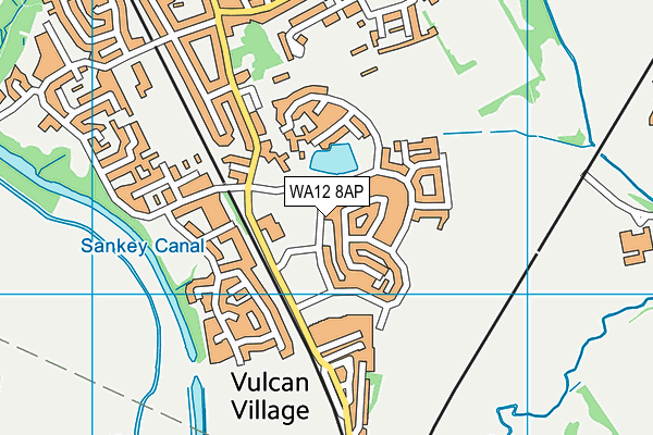 WA12 8AP map - OS VectorMap District (Ordnance Survey)