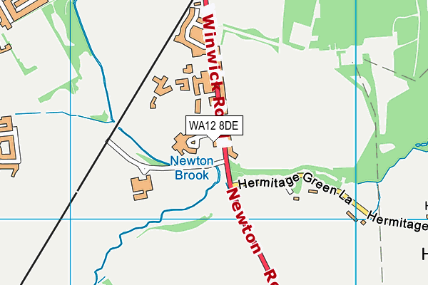 Willow Bank School map (WA12 8DE) - OS VectorMap District (Ordnance Survey)