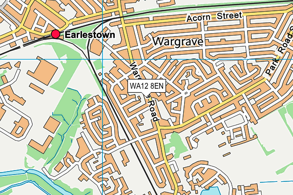 WA12 8EN map - OS VectorMap District (Ordnance Survey)