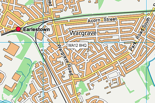WA12 8HQ map - OS VectorMap District (Ordnance Survey)