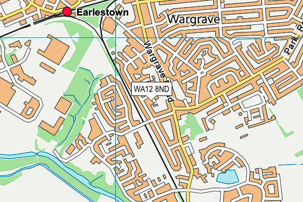 WA12 8ND map - OS VectorMap District (Ordnance Survey)