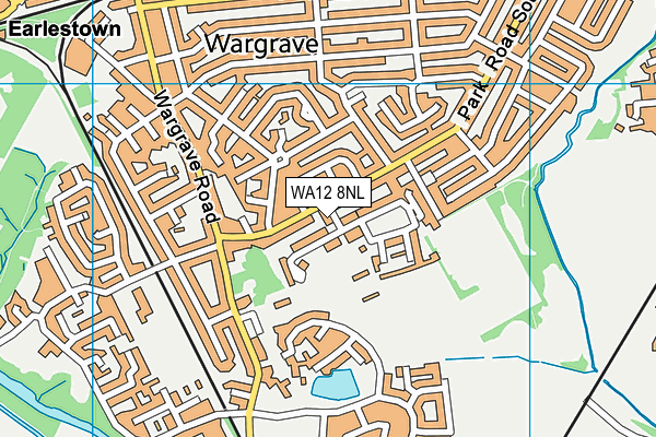 WA12 8NL map - OS VectorMap District (Ordnance Survey)
