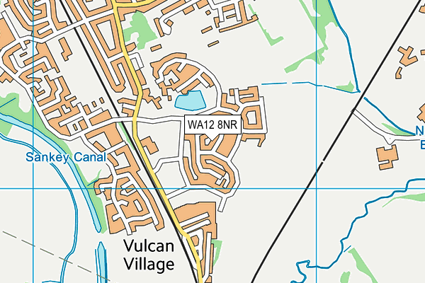 WA12 8NR map - OS VectorMap District (Ordnance Survey)
