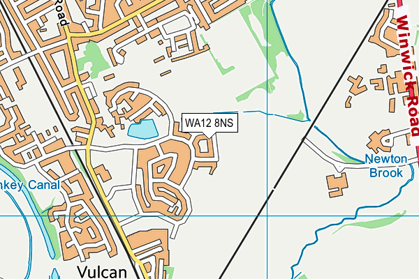 WA12 8NS map - OS VectorMap District (Ordnance Survey)