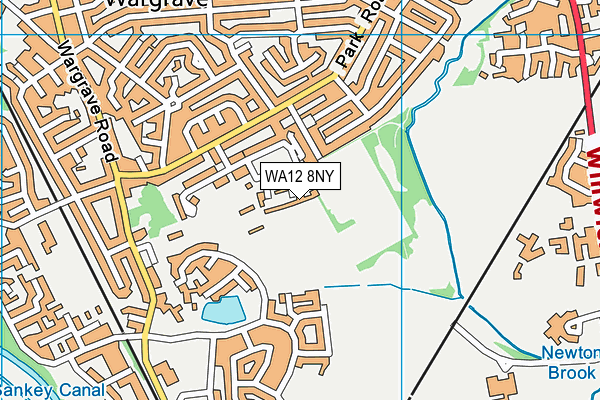 WA12 8NY map - OS VectorMap District (Ordnance Survey)