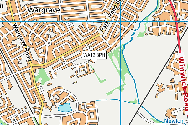 WA12 8PH map - OS VectorMap District (Ordnance Survey)
