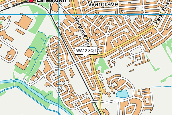 WA12 8QJ map - OS VectorMap District (Ordnance Survey)