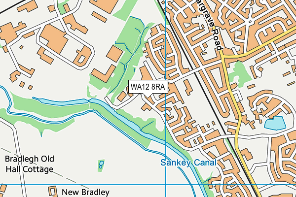 WA12 8RA map - OS VectorMap District (Ordnance Survey)