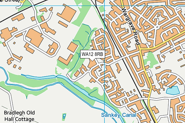 WA12 8RB map - OS VectorMap District (Ordnance Survey)