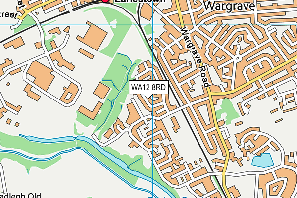 WA12 8RD map - OS VectorMap District (Ordnance Survey)