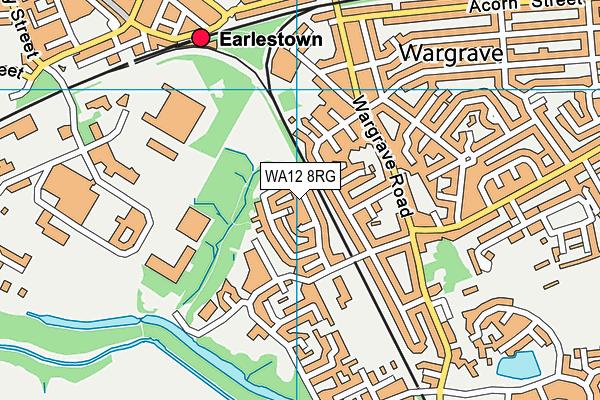 WA12 8RG map - OS VectorMap District (Ordnance Survey)