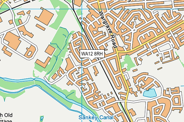 WA12 8RH map - OS VectorMap District (Ordnance Survey)