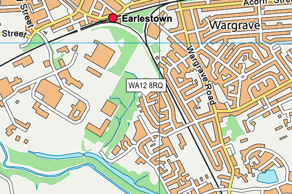 WA12 8RQ map - OS VectorMap District (Ordnance Survey)