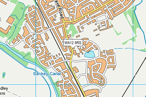 WA12 8RS map - OS VectorMap District (Ordnance Survey)