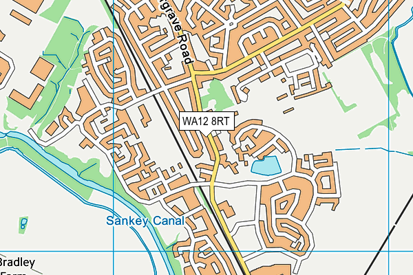WA12 8RT map - OS VectorMap District (Ordnance Survey)