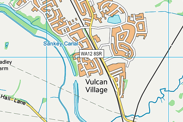 WA12 8SR map - OS VectorMap District (Ordnance Survey)