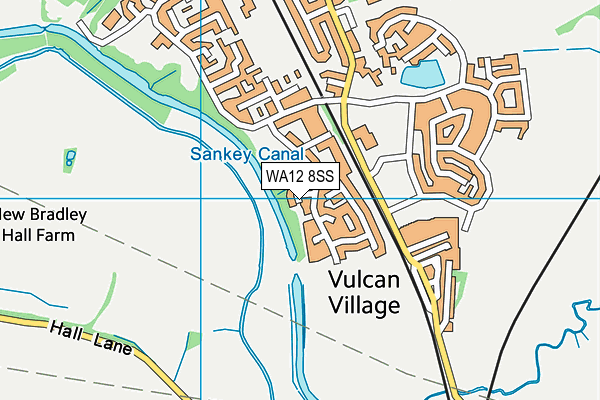 WA12 8SS map - OS VectorMap District (Ordnance Survey)