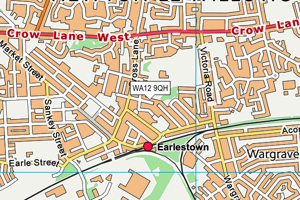 WA12 9QH map - OS VectorMap District (Ordnance Survey)