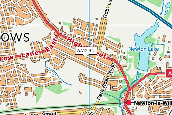 WA12 9TJ map - OS VectorMap District (Ordnance Survey)