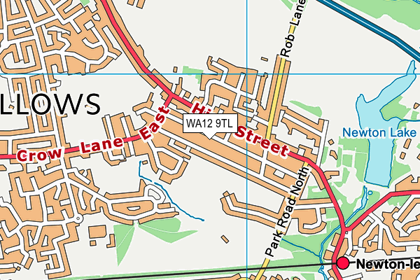 WA12 9TL map - OS VectorMap District (Ordnance Survey)